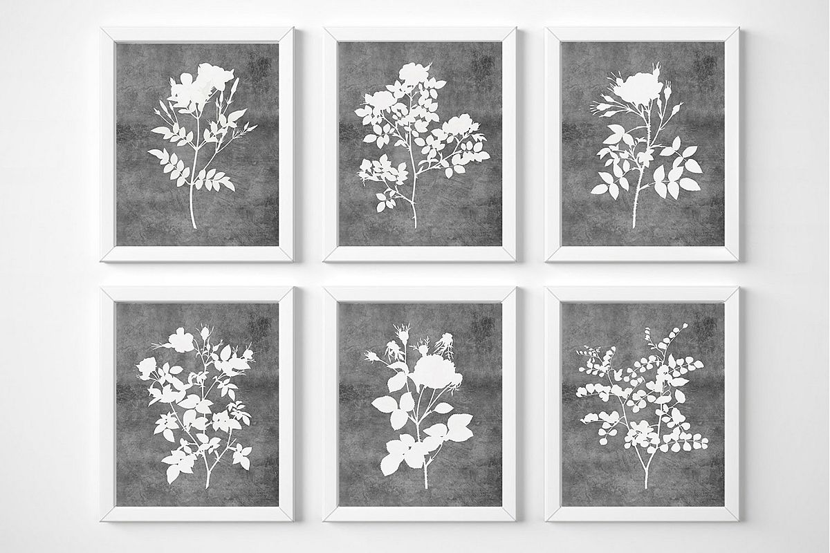 Gallery Wall Set Prints, Flowers Printable Wall Art example image 1