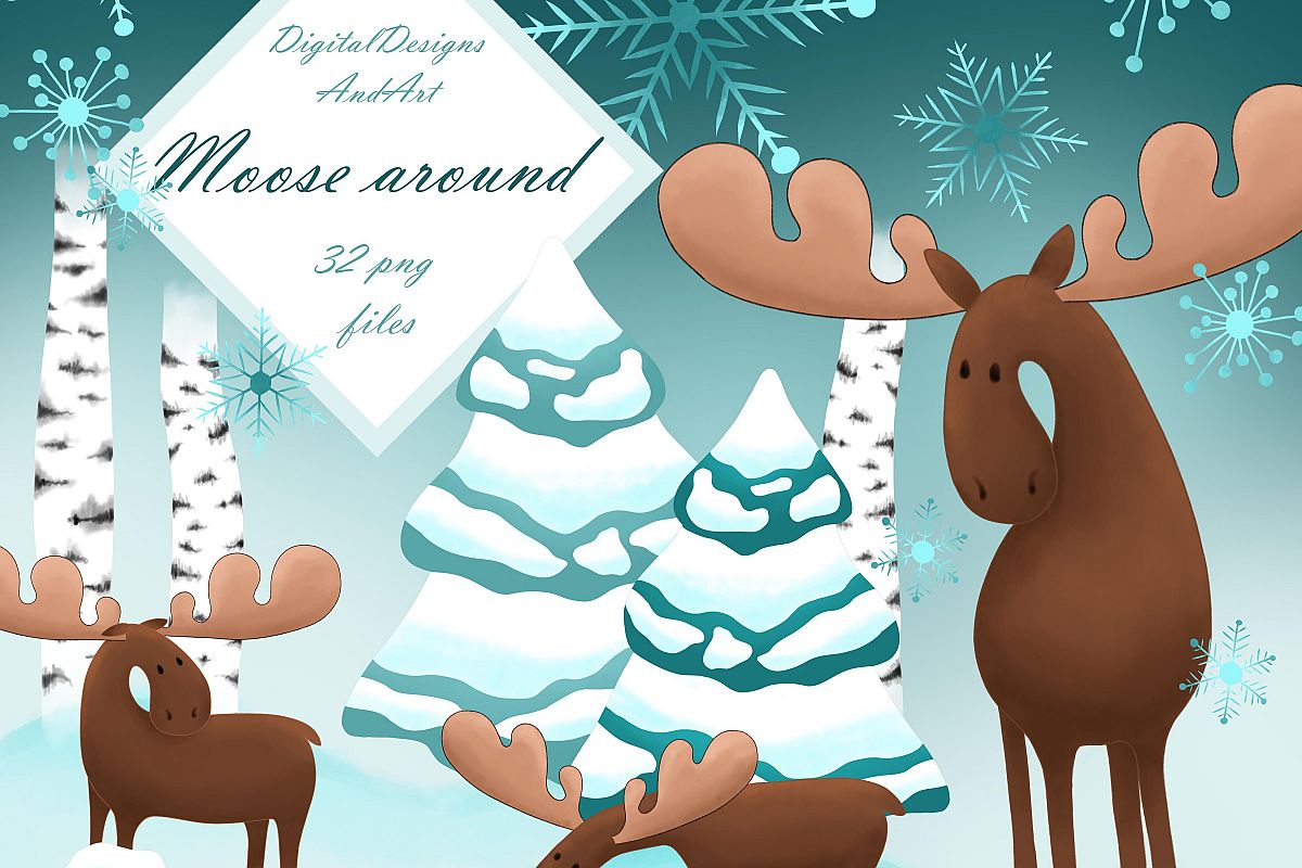 Moose clipart example image 1