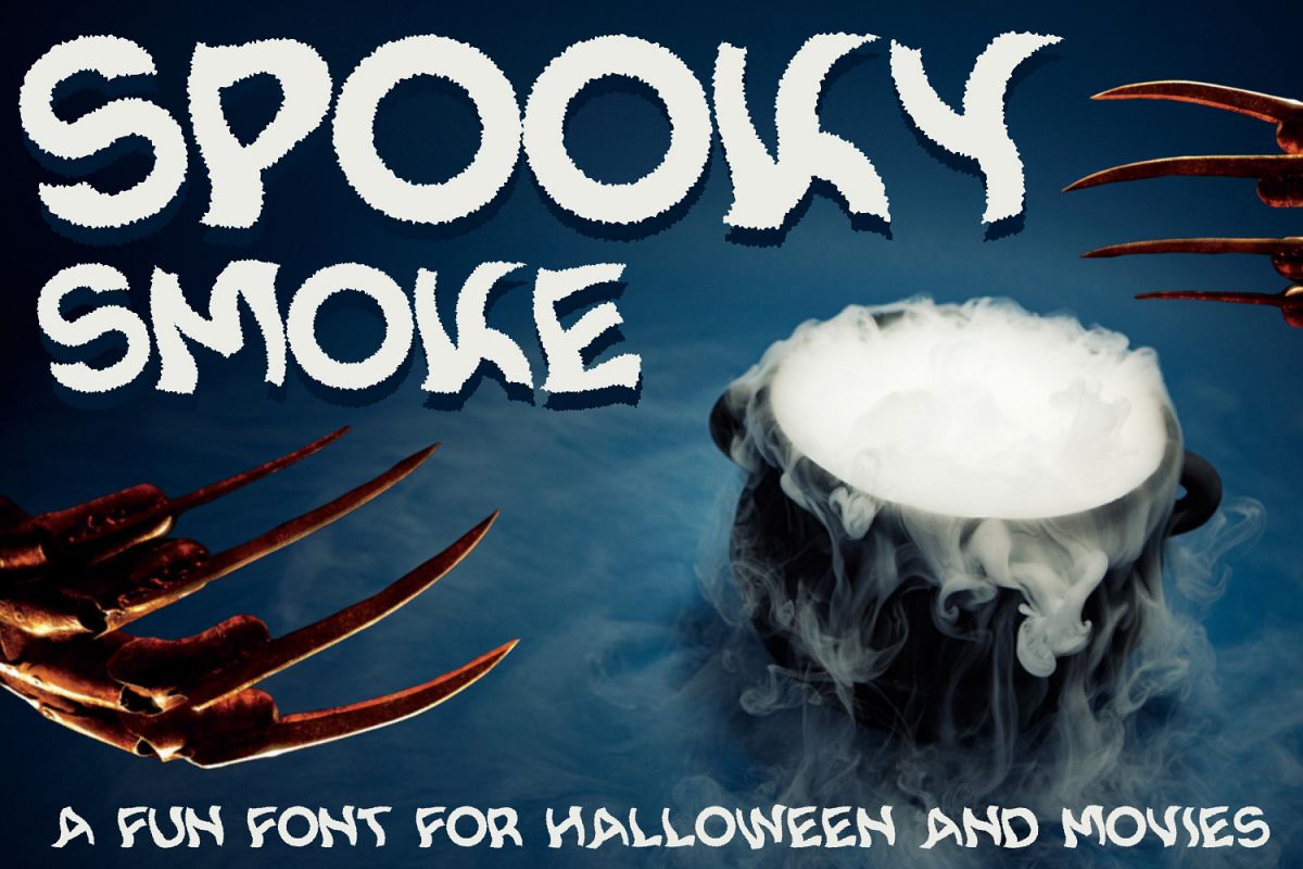 Spooky Smoke - Halloween & Twisted Font example image 1
