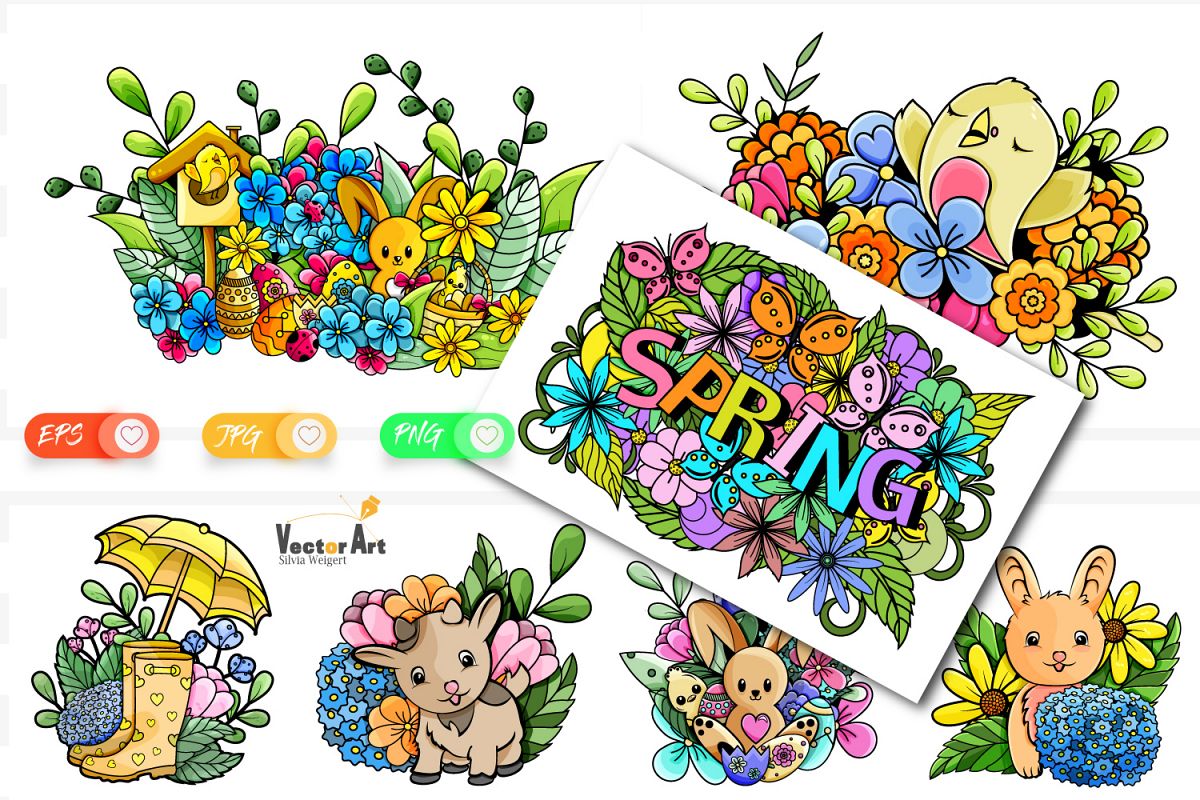 7x Easter and Spring - Mini Bundle - Print and Sublimation example image 1