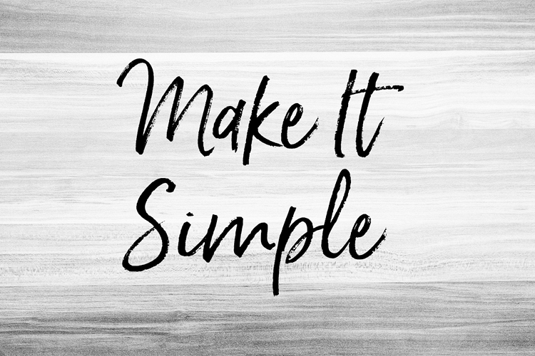 Make it Simple example image 1