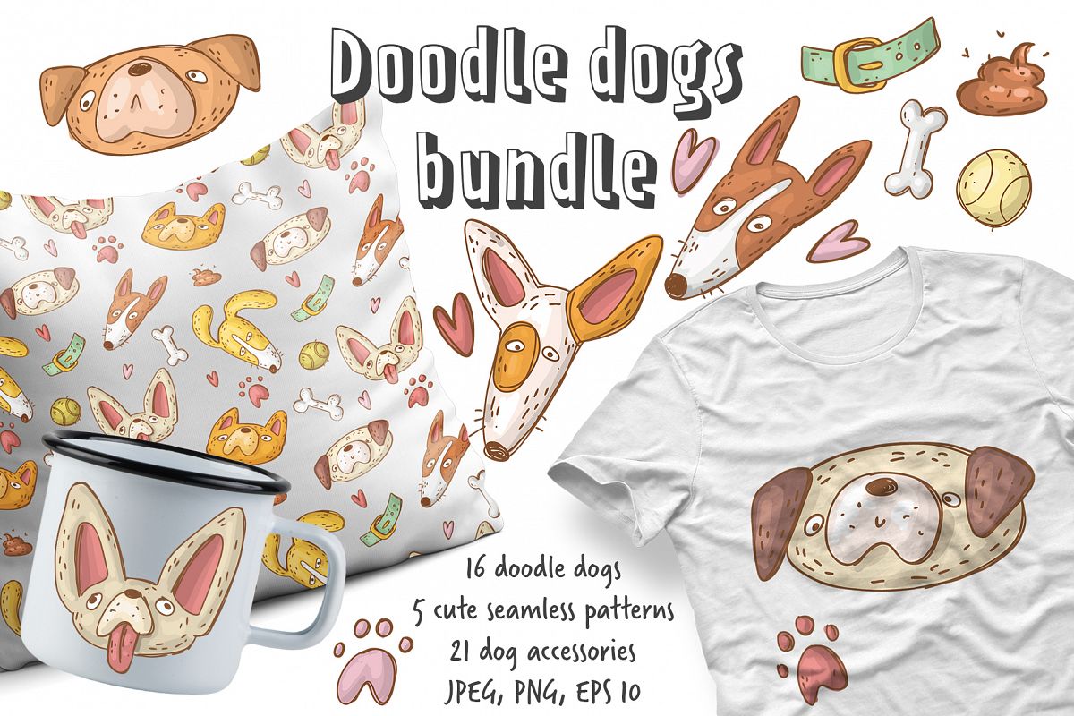 Doodle dogs set example image 1