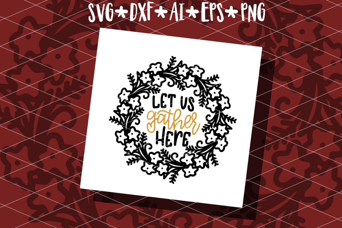 Let Us Gather Here Hand Lettered example image 1