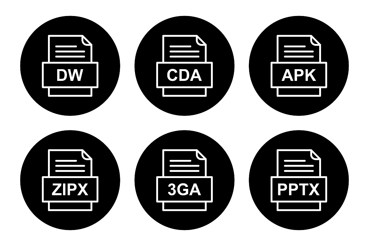 Set Of File Formats Icons example image 1