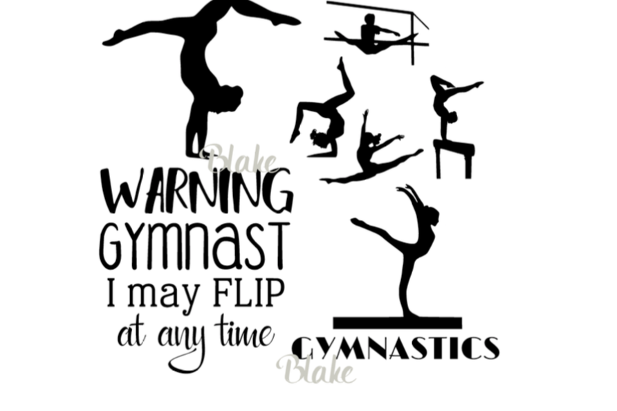 Download Gymnastics quote svg female gymnast collection bundle CUT file for Silhouette Wall Decal Vinyl ...