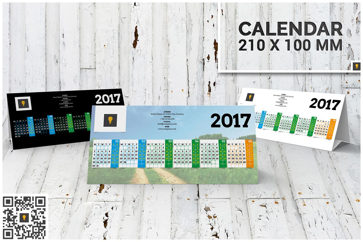 2017 Desktop Calendar example image 1