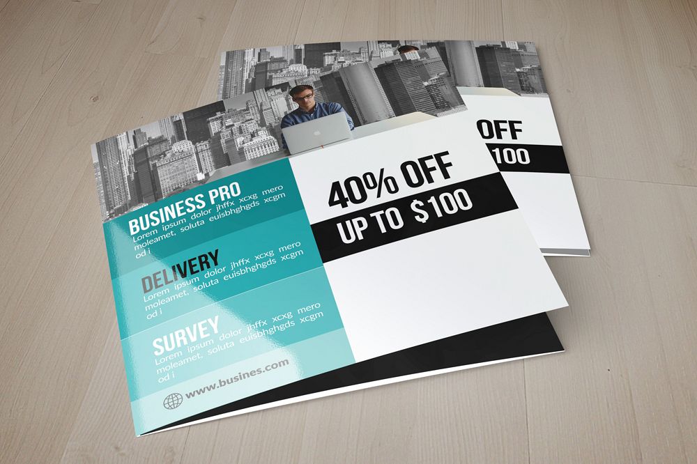Business Industry Square Trifold Brochure example image 1