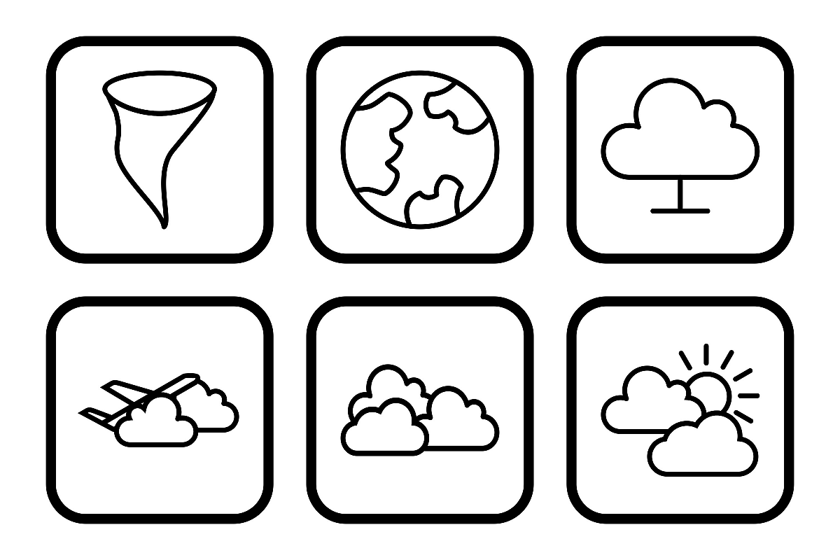 Set Of Weather And Season Icons example image 1