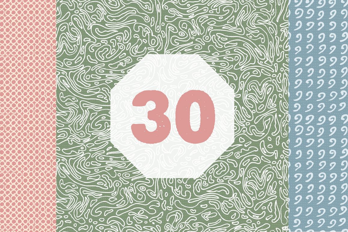 Hand Drawn Patterns #1 example image 1