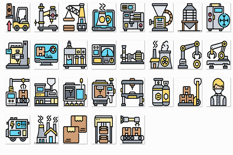 Industrial process linear color example image 1