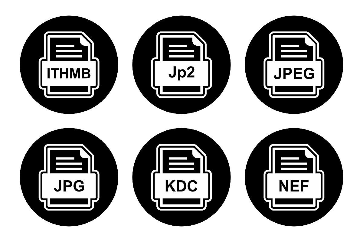 Set Of File Formats Icons example image 1