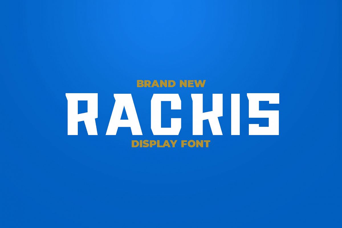 RACKIS Display Font example image 1