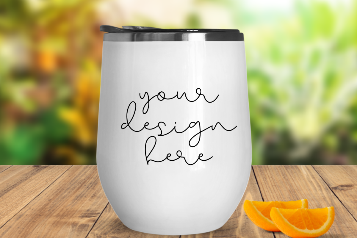 White Tumbler Mock Up - 1000x800px example image 1