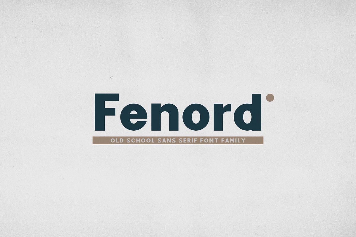 Fenord - Old School Sans Serif example image 1