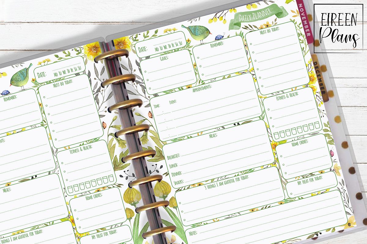 Daily Printable for Classic Happy Planner example image 1