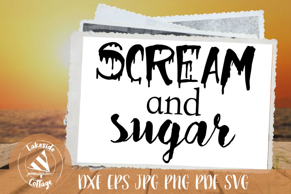 Download Scream and Sugar Coffee and Tea Halloween SVG Design ...