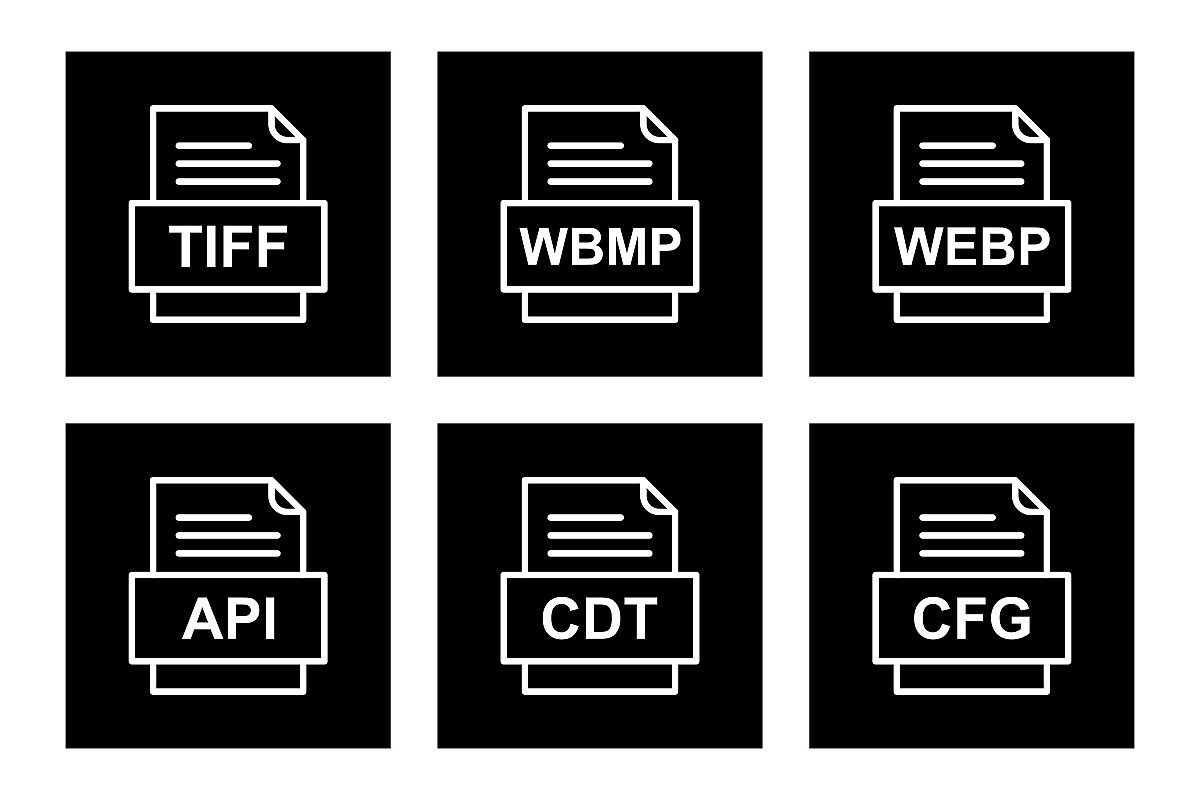 Set Of File Formats Icons example image 1