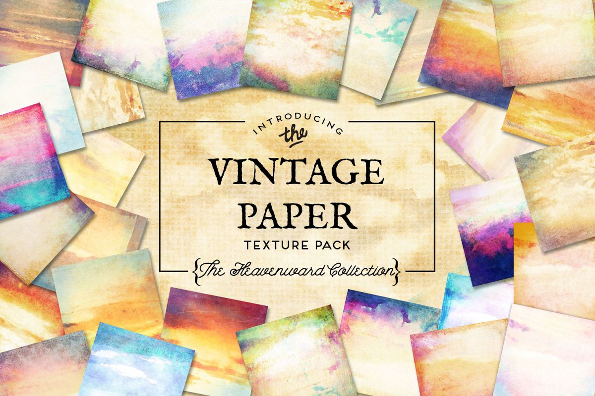 Vintage Paper Textures Heavenward example image 1