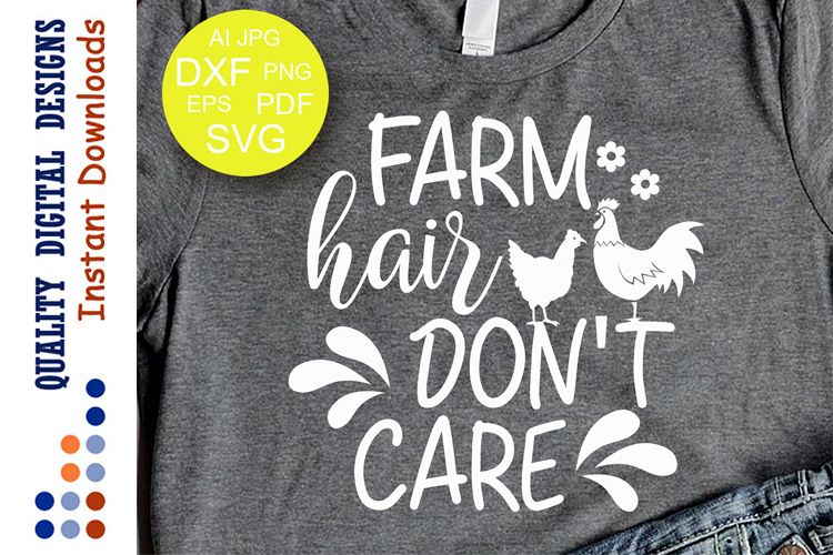 Farm hair don't care Svg Family SVG example image 1