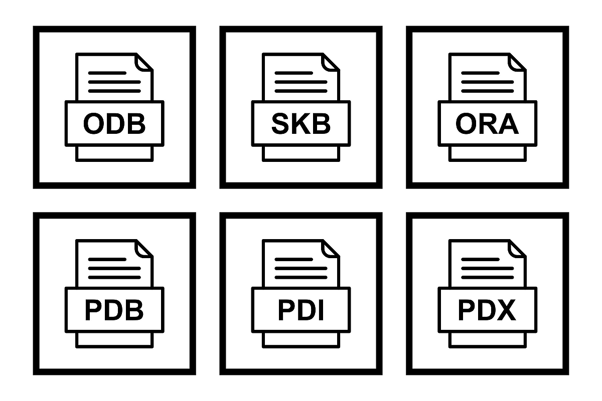 Set Of File Formats Icons example image 1