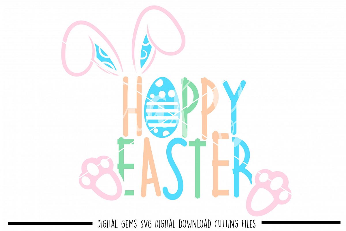 Hoppy Easter SVG / PNG / EPS / DXF Files