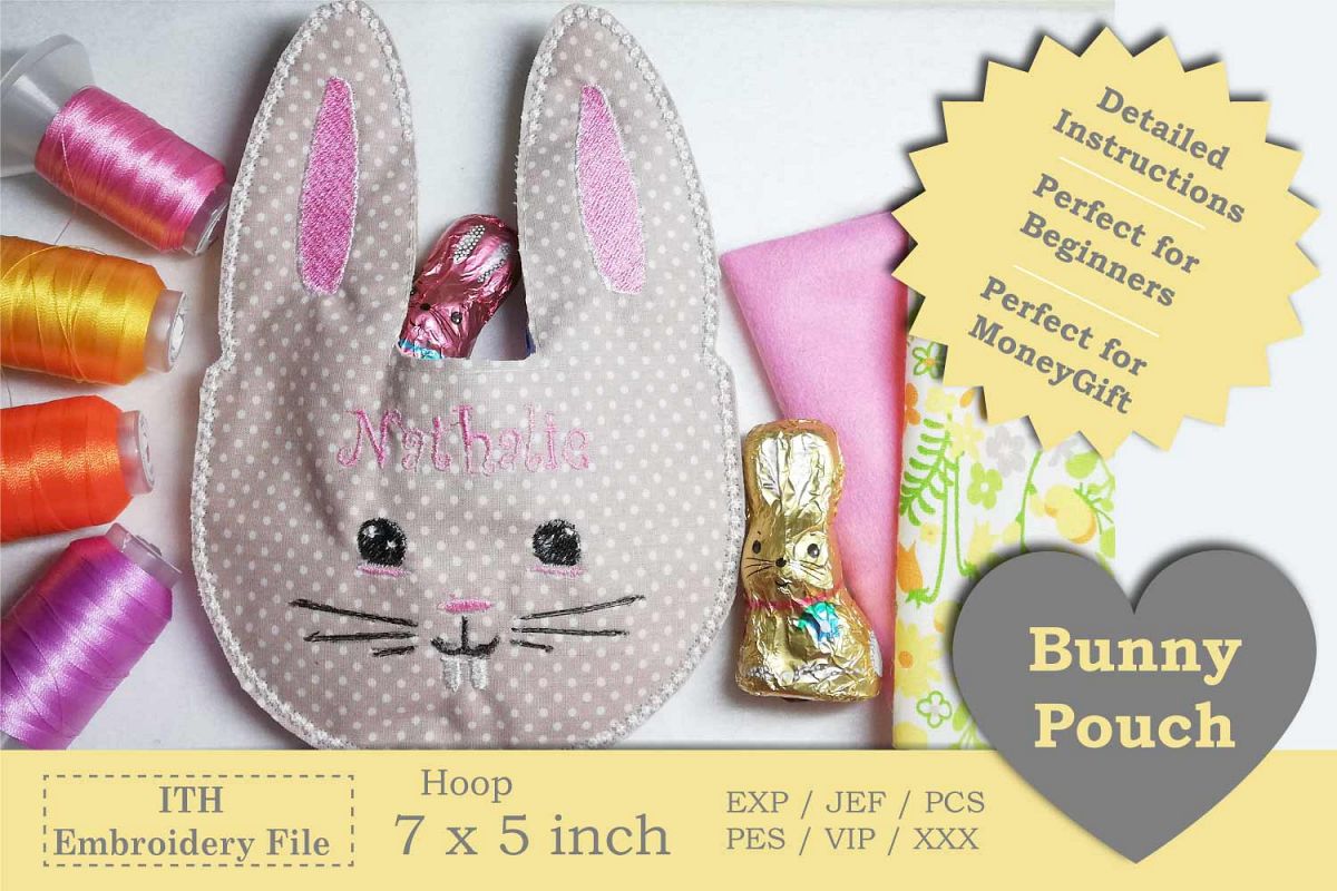 ITH - Bunny Pouch - Great idea for last minute gift example image 1