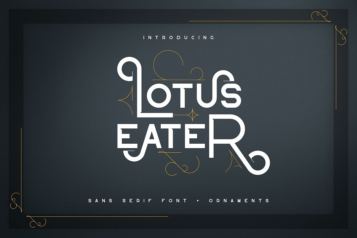 Lotus Eater - sans serif font example image 1