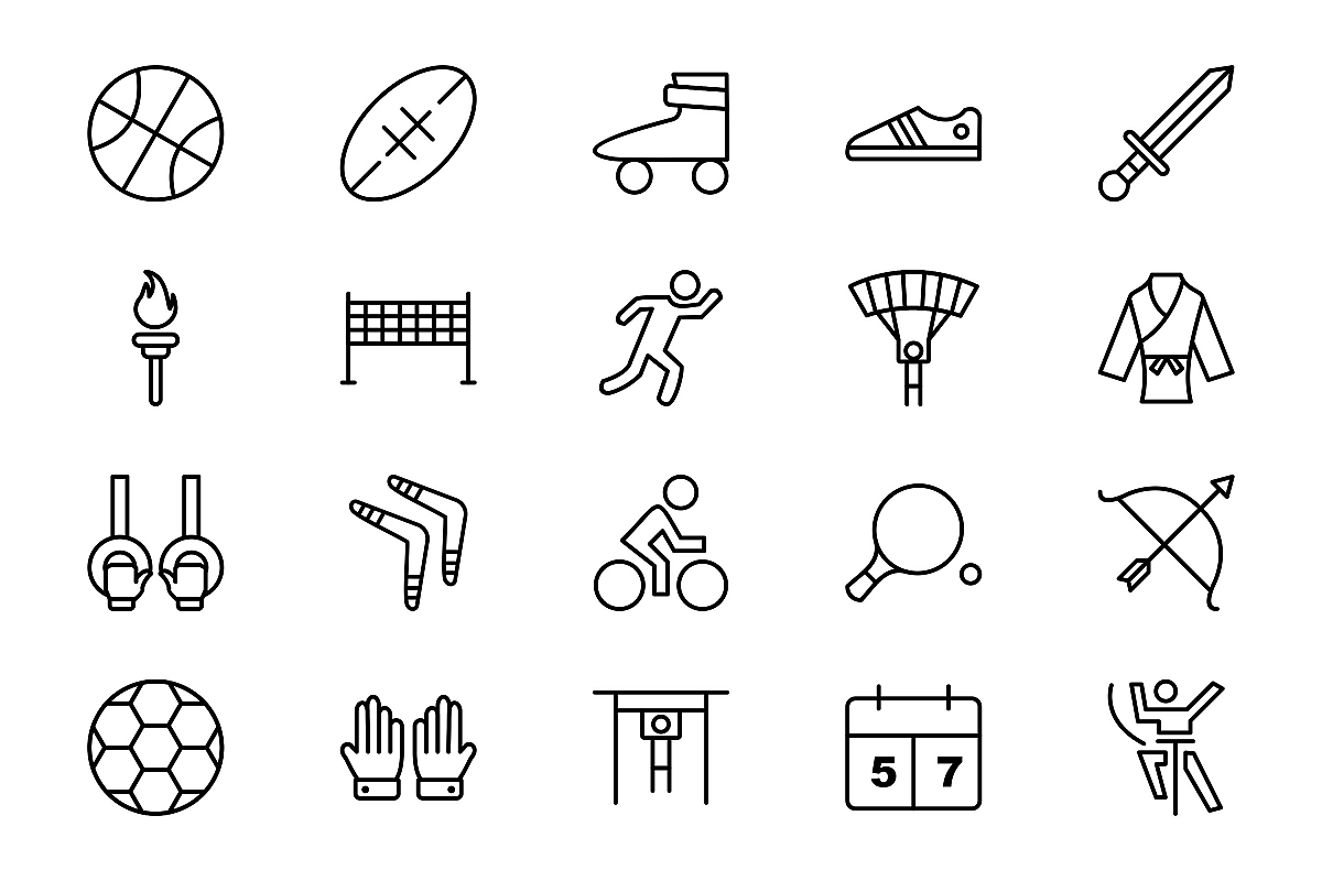 Set Of Sports And Game Icons example image 1