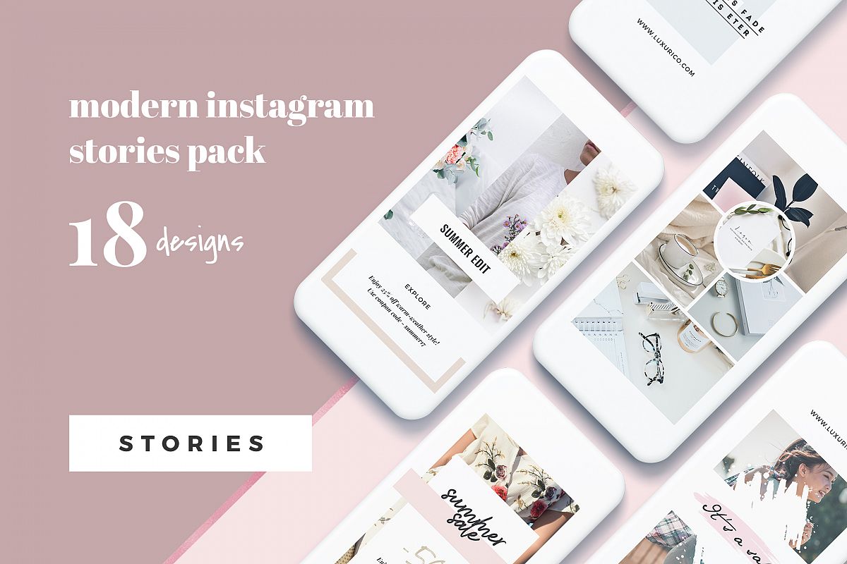 Modern Instagram Stories Pack example image 1