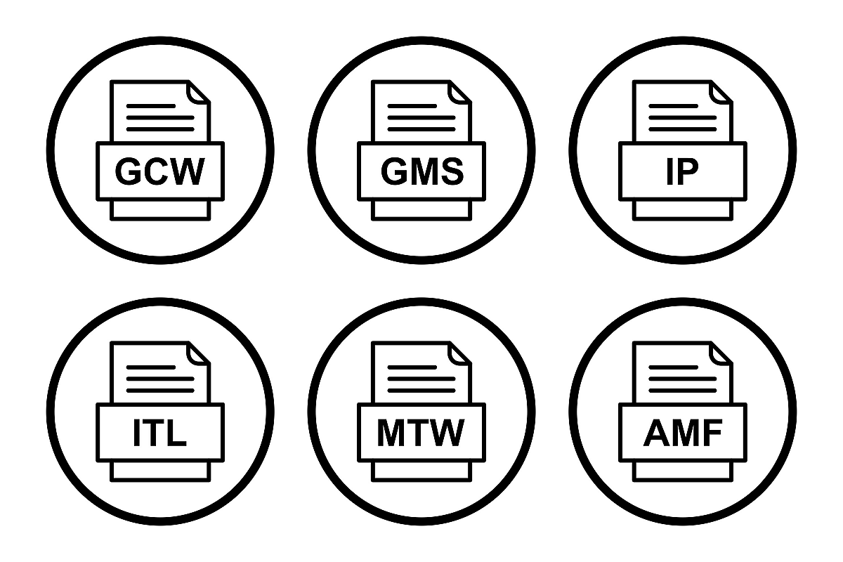 Set Of File Formats Icons example image 1