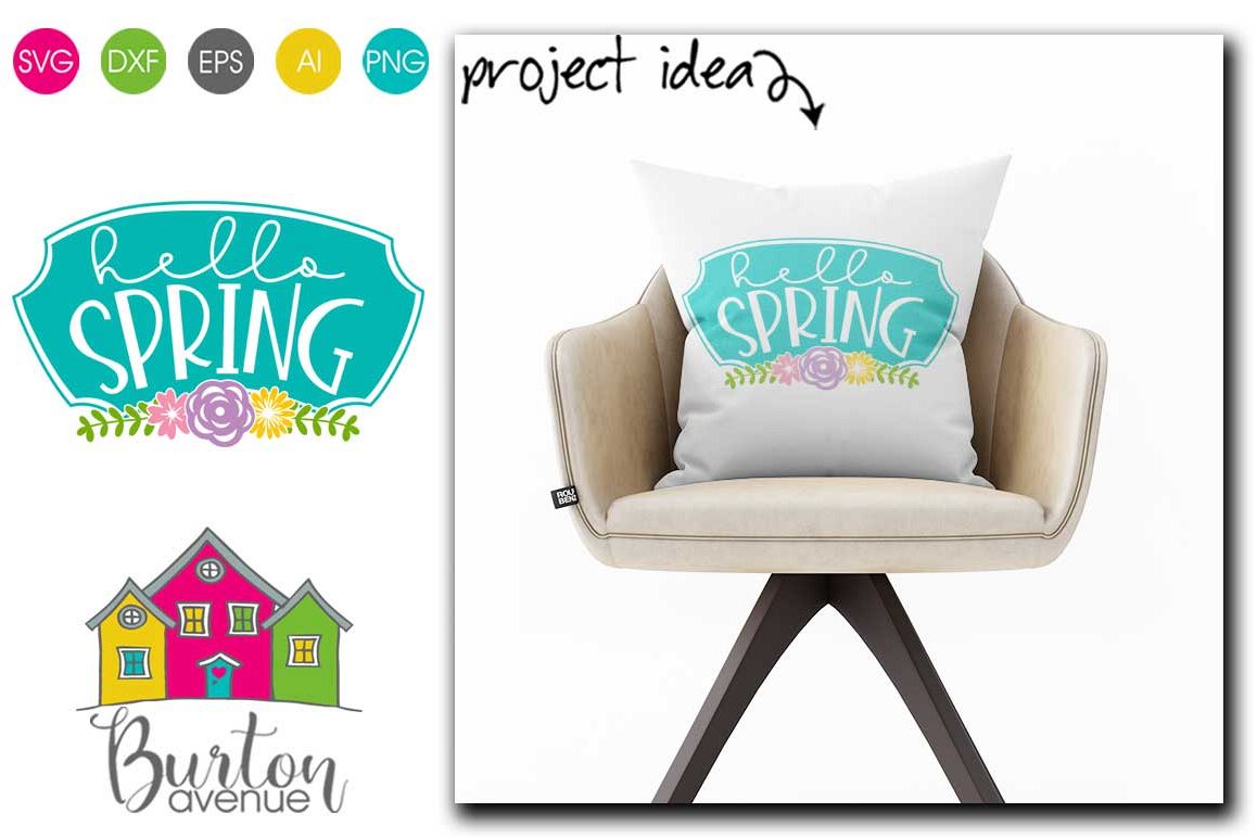 Hello Spring with Flowers example image 1