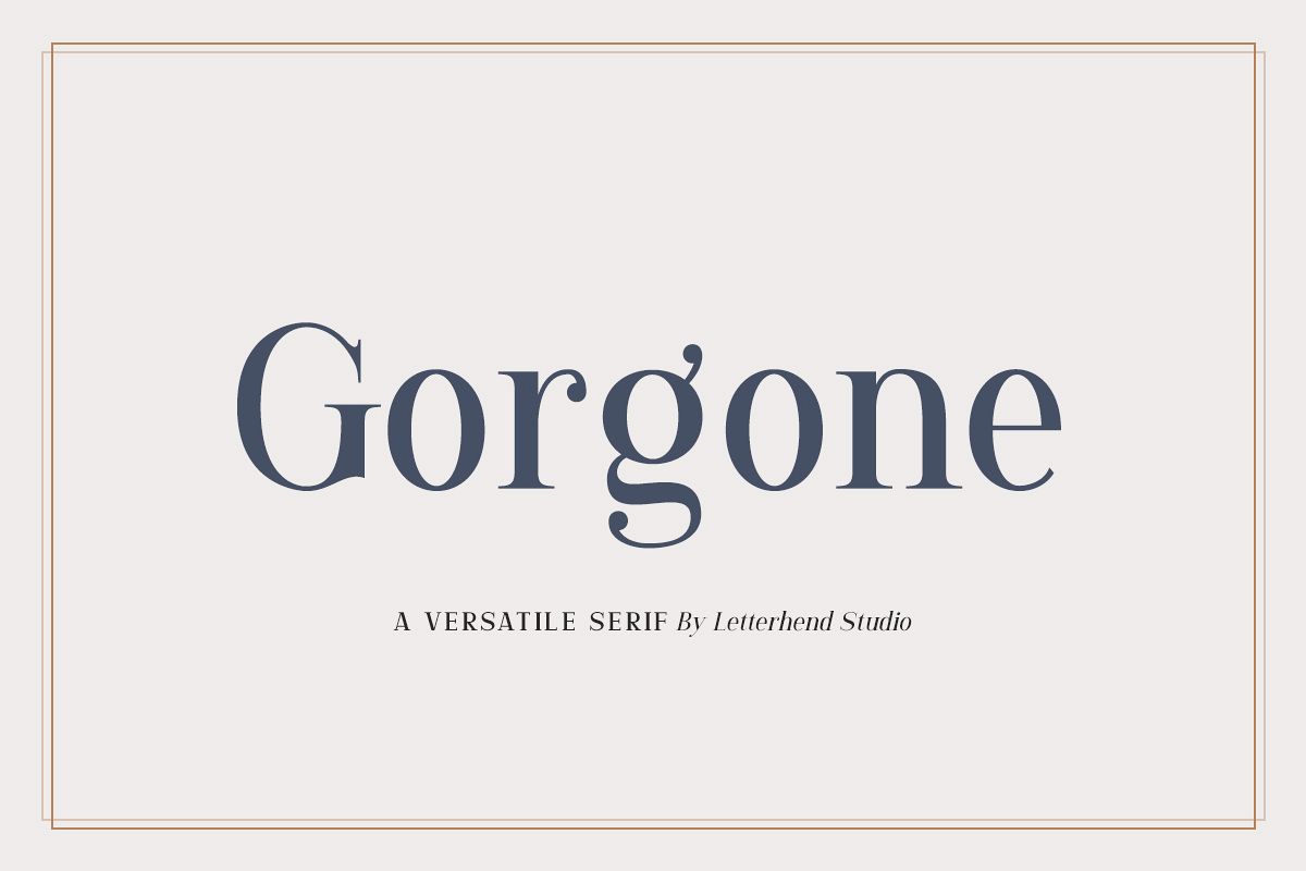 Gorgone - A Versatile Serif example image 1