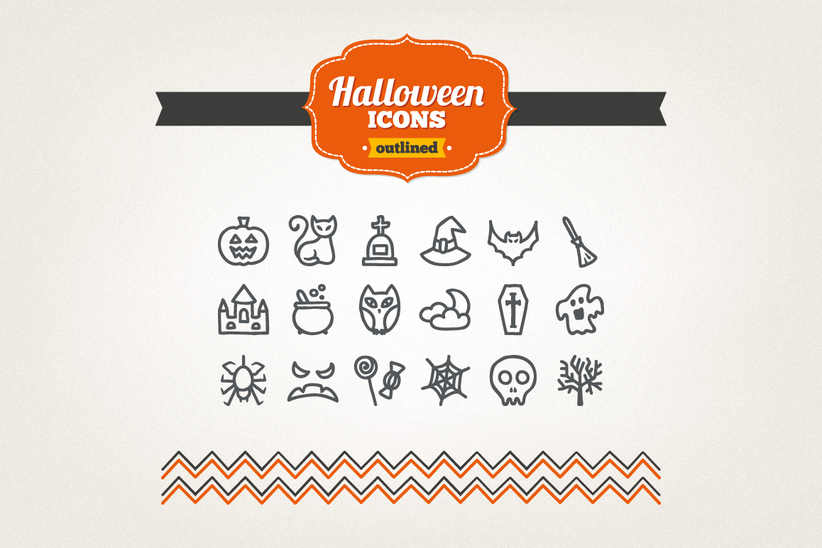 Hand Drawn Halloween Icons example image 1