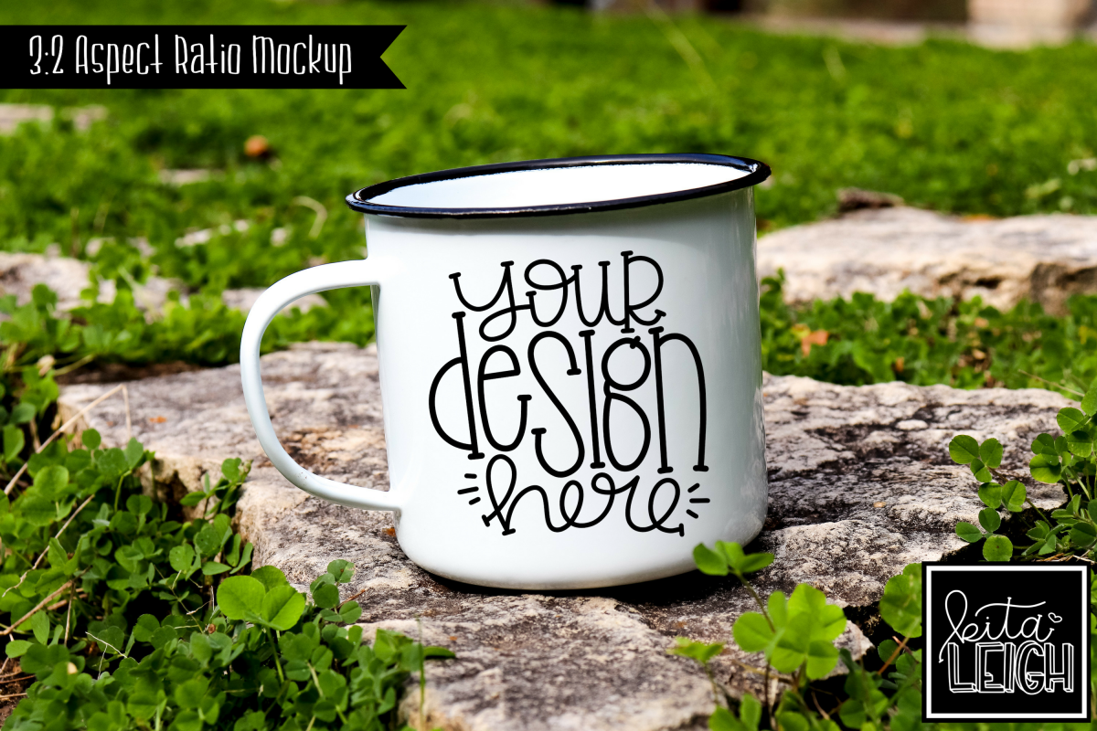 White Campfire Mug Saint Patrick's Day Mockup example image 1