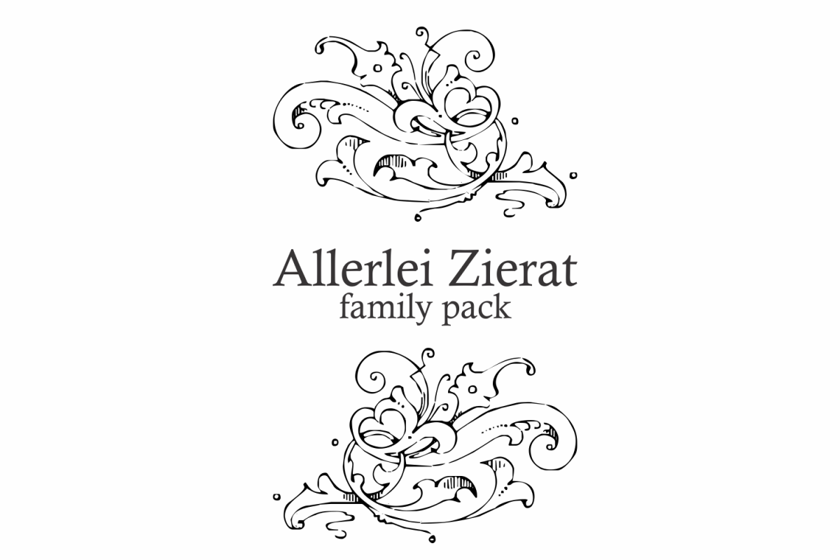 Allerlei Zierat (PACK 5 FONTS) example image 1