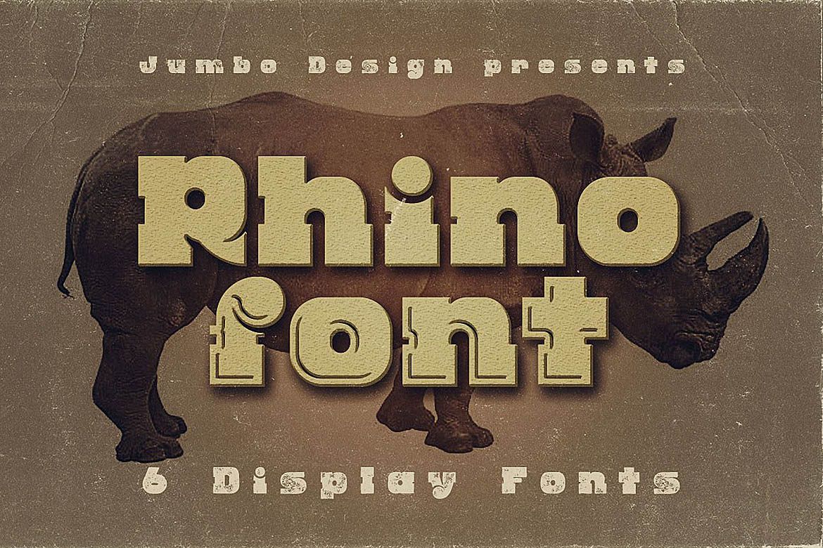 Rhino - Display Font example image 1