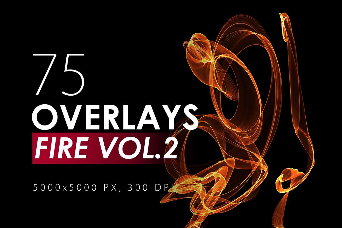 75 Abstract Fire Overlays Vol. 2 example image 1