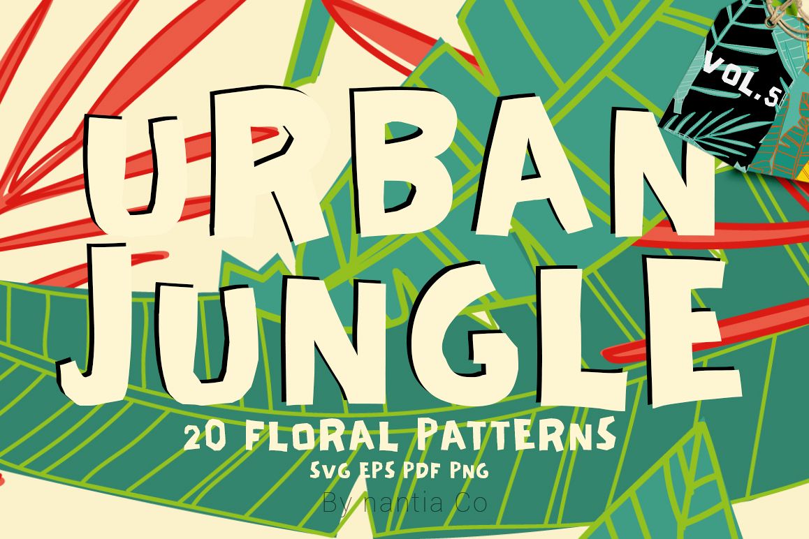 20 Urban Jungle Patterns Vol.5 example image 1