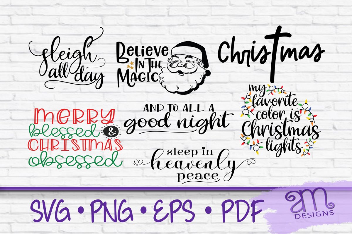 Christmas Svg Bundle, Christmas Bundle, Svg Bundle, Merry example image 1