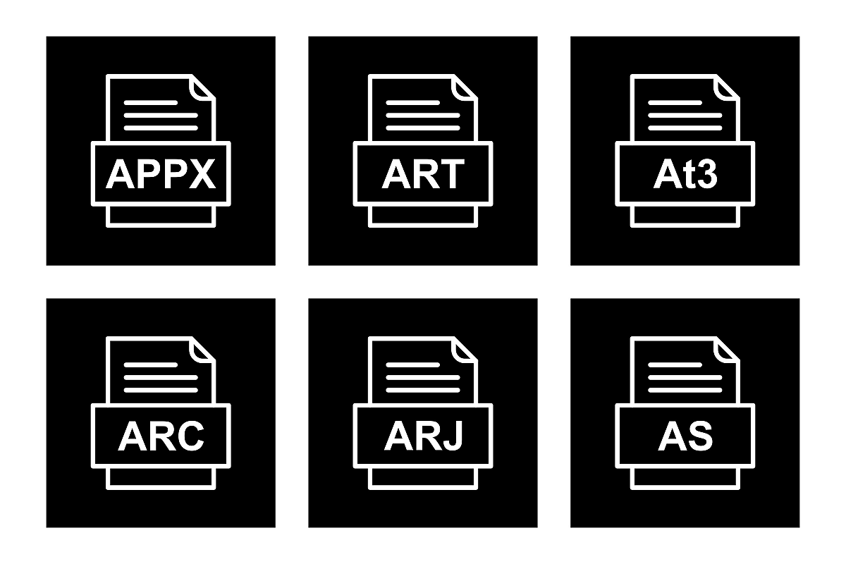 Set Of File Formats Icons example image 1