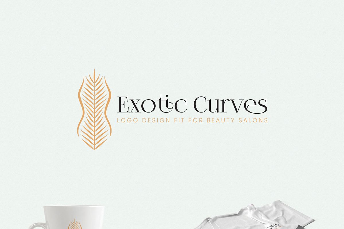 Exotic Curves - a Beauty Salon Logo example image 1