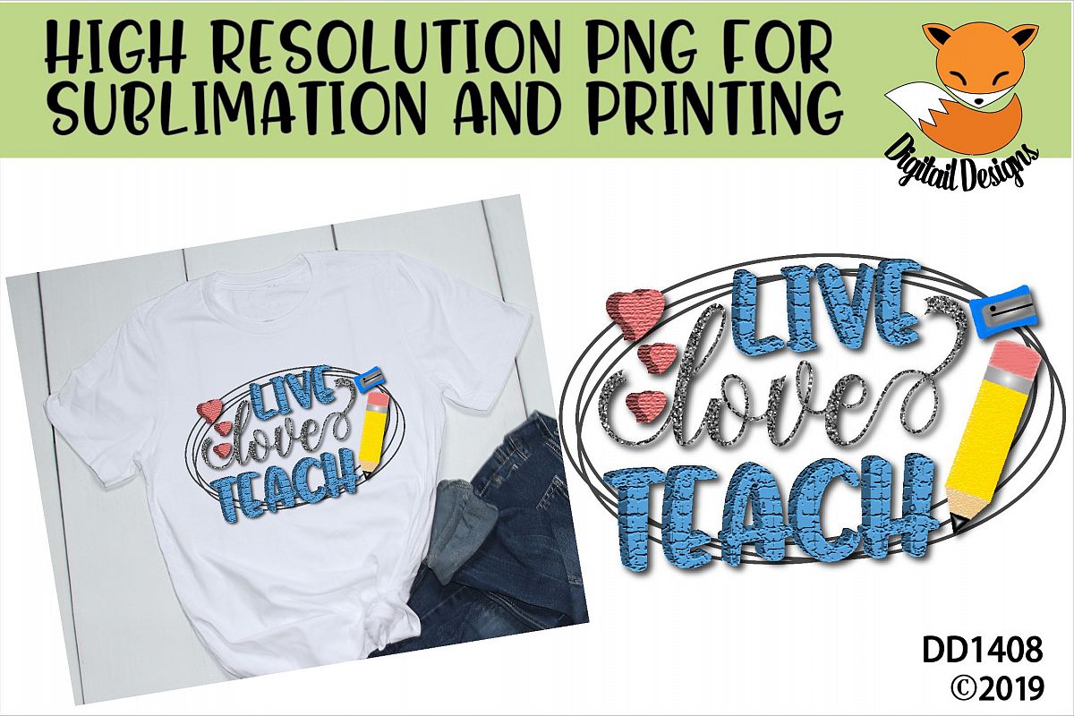 Teacher PNG for Sublimation example image 1