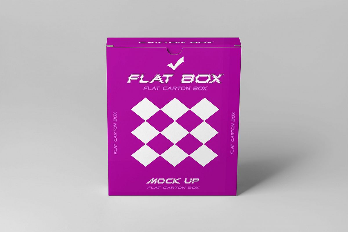 Flat Box Mockup example image 1