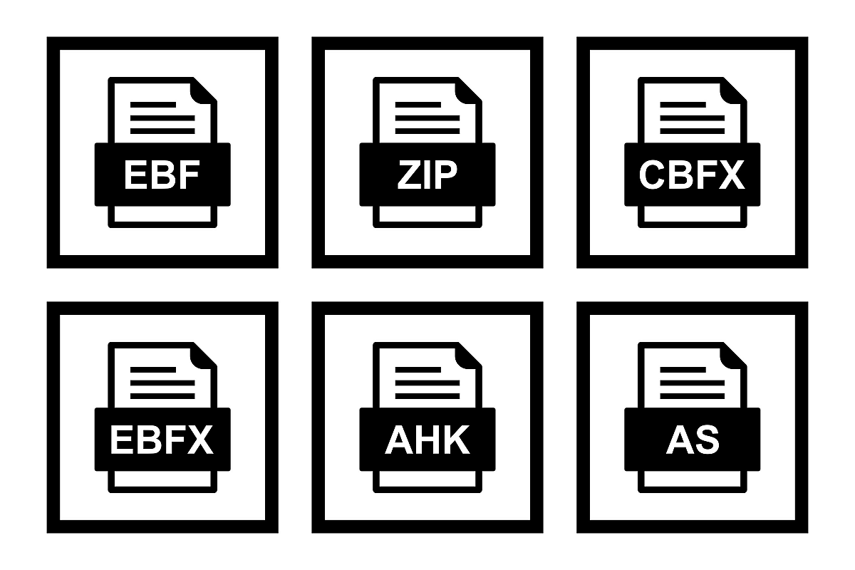Set Of File Formats Icons example image 1