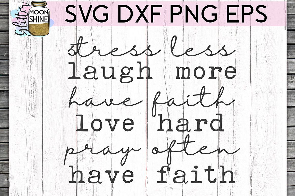 Have Faith SVG DXF PNG EPS Cutting Files example image 1