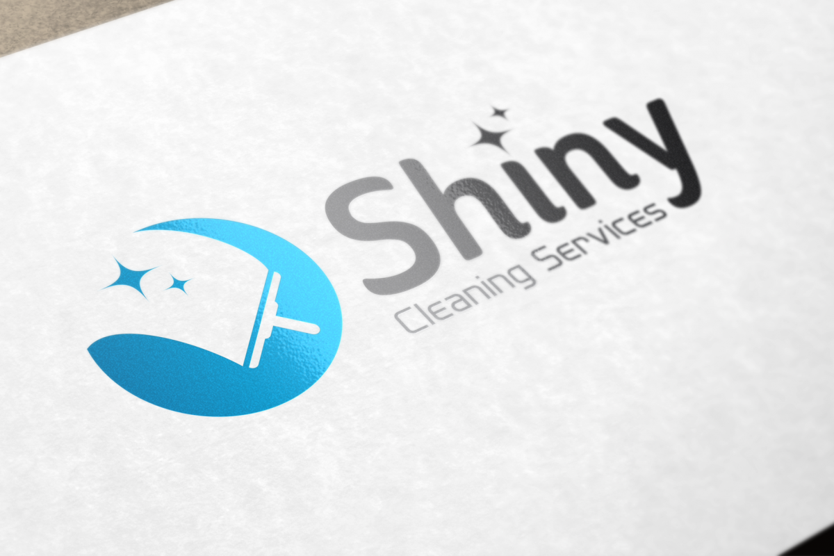 Shiny Cleaning Services Logo - SK example image 1