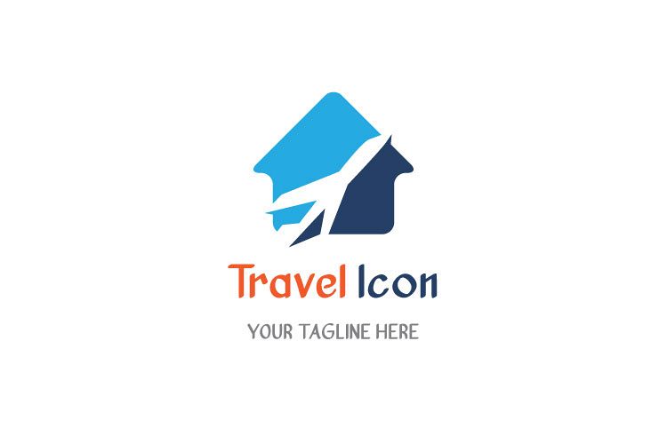 Flat Travel Logo Design example image 1