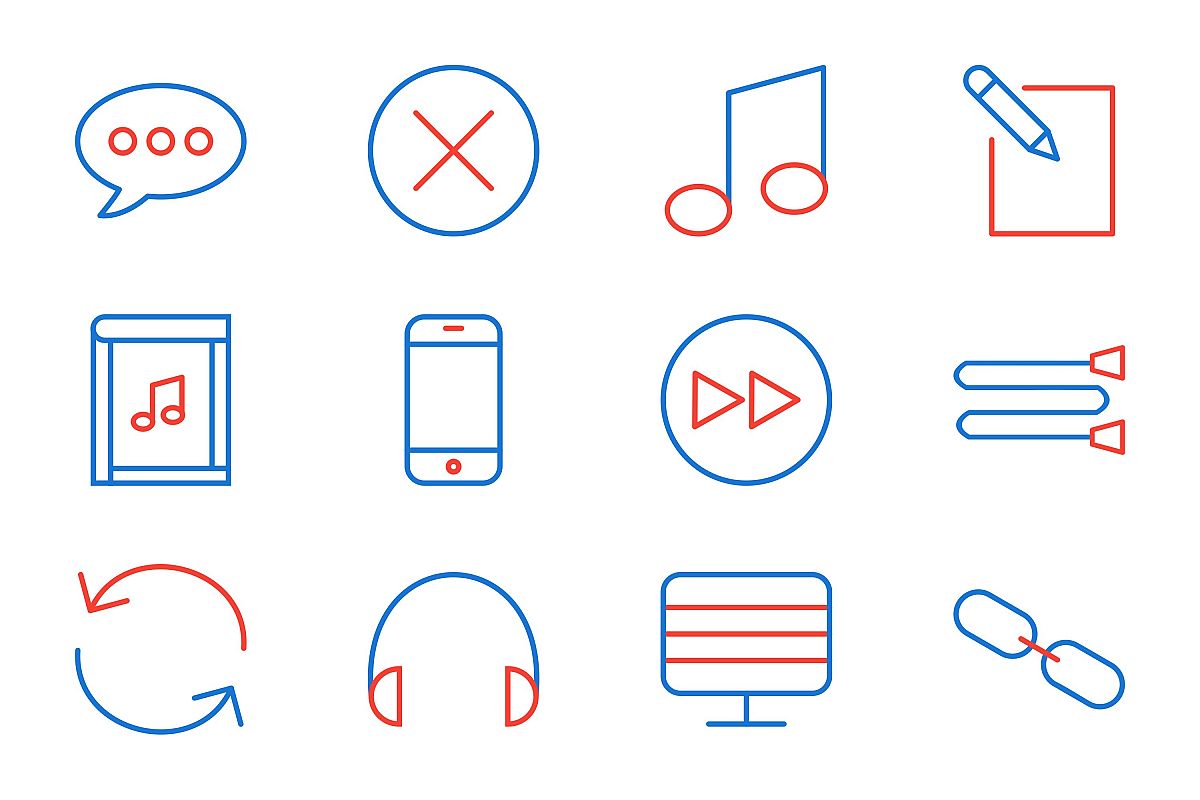 Set Of Multimedia Icons example image 1