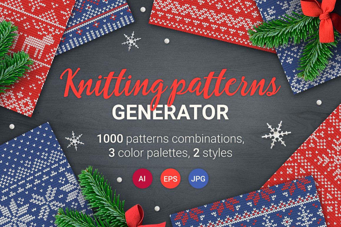 1000 Knitting Patterns Generator example image 1