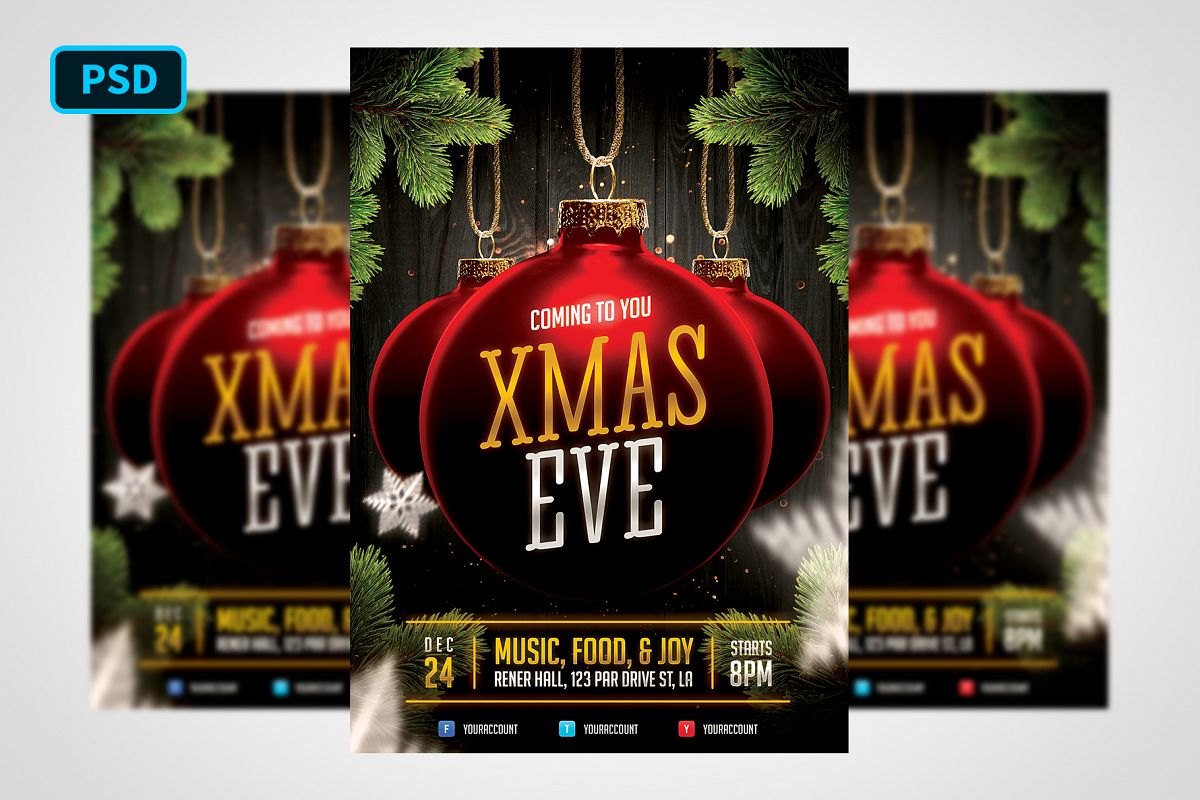 Christmas Event Flyer Template example image 1